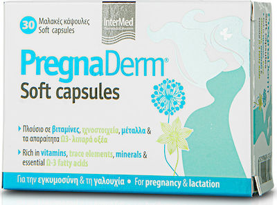 Intermed PregnaDerm Soft Capsules Supliment pentru Sarcină 30 capace