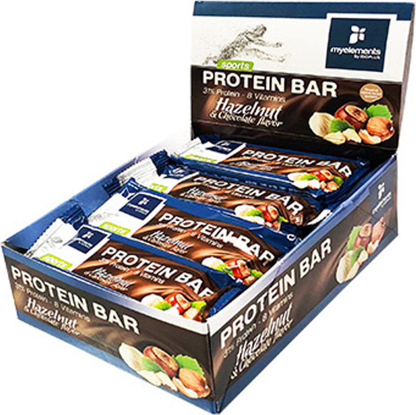 My Elements Sports Protein Bar 12 x 60gr Hazelnut & Chocolate Skroutz.gr