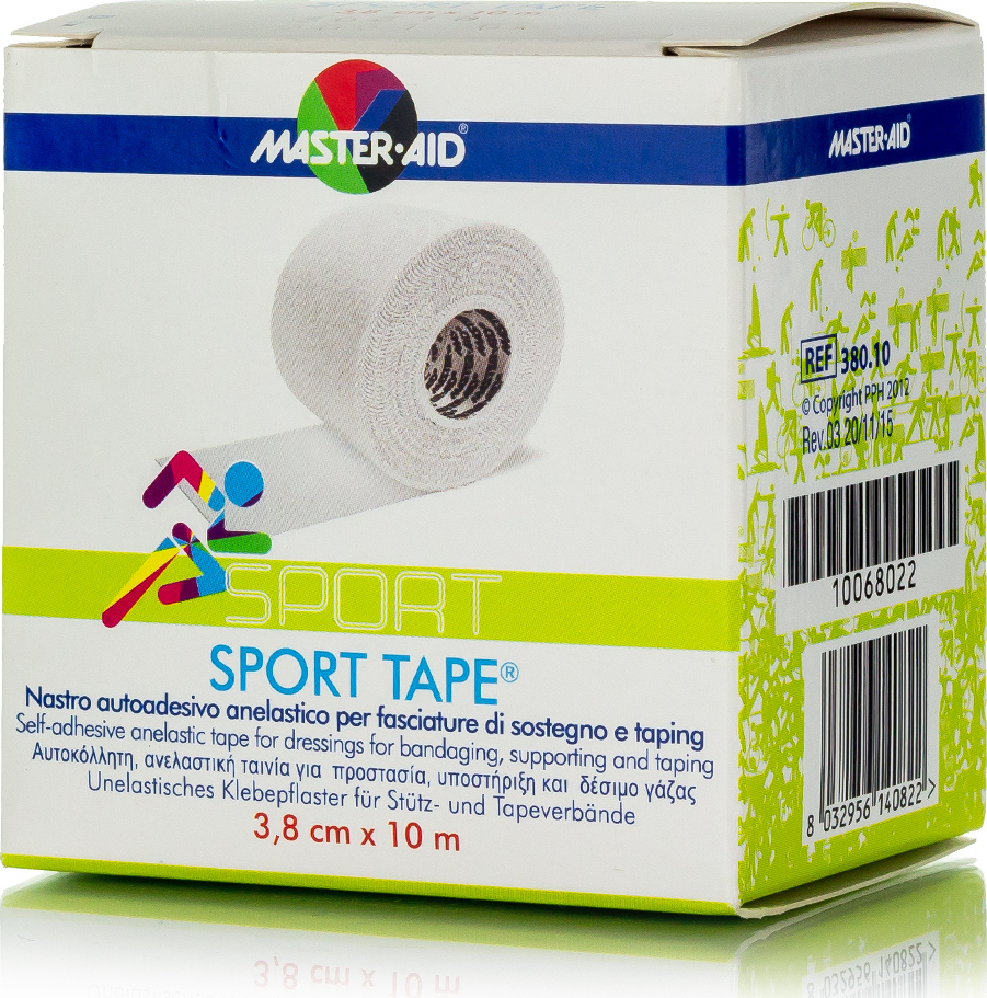 Master Aid Sport Tape Αυτοκόλλητη Αθλητική Ταινία 3.8cm x 10m