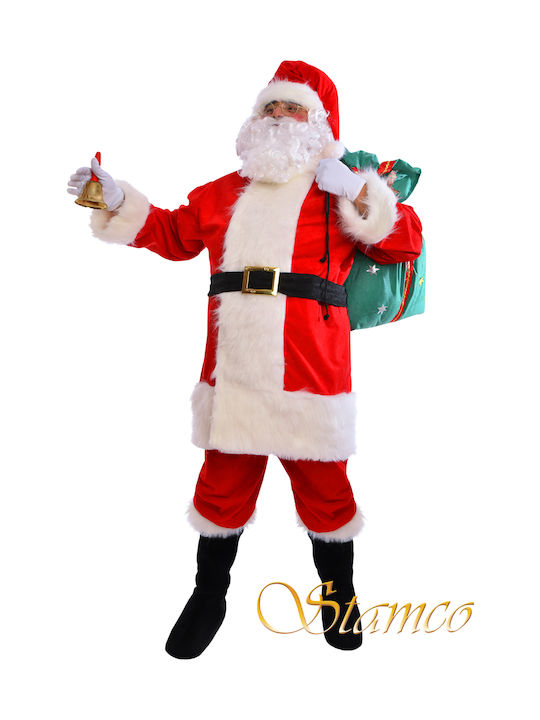 Adult Christmas Santa Claus Costume Red