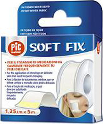 PiC Solution Soft Fix Stoff Non Woven Verbandband 1.25cm x 5m