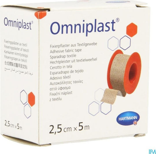 Hartmann Omniplast Fabric Bandage Tape 2.5cm x 5m