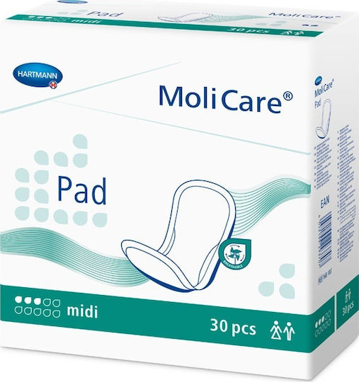 Hartmann Molicare Pads Midi Unisex Incontinence Pad Normal Flow 3 Drops 28pcs