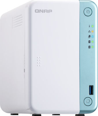 QNap TS-251D-2G NAS Tower με 2 θέσεις για HDD/SSD
