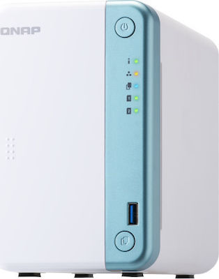 QNap TS-251D-2G NAS Tower με 2 θέσεις για HDD/SSD