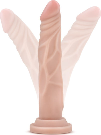 Dr. Skin Basic Glass Dildo With Suction Cup Beige 19cm