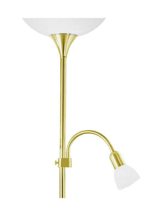 Eglo Up2 Stehlampe H176.5xB27.5cm. mit Fassung für Lampe E27 Weiß