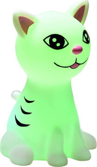 Heitech Led Kids Decorative Lamp Kitten Pink 14x14x20εκ.