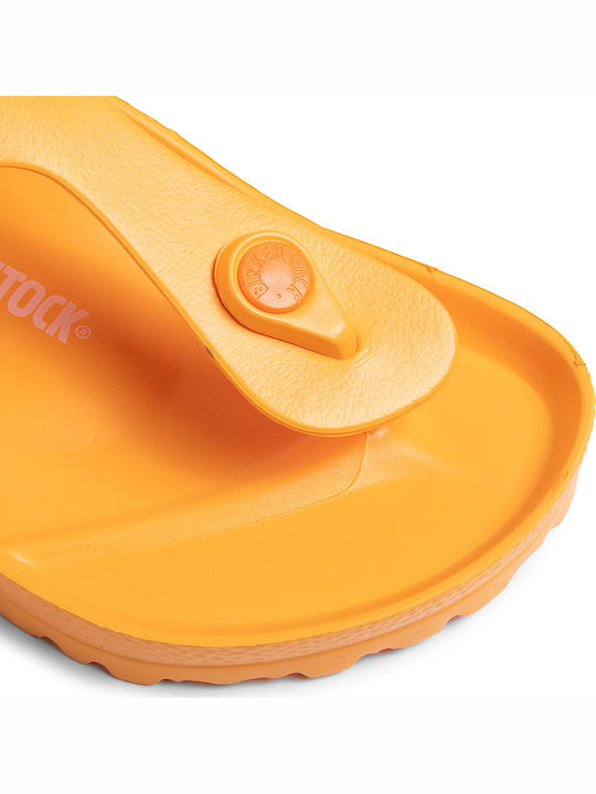 Gizeh Women's Flat Sandals Anatomic in Orange Color Narrow Fit