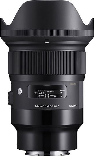 Sigma Full Frame Camera Lens 24mm f/1.4 DG HSM Art Wide Angle for Sony E Mount Black