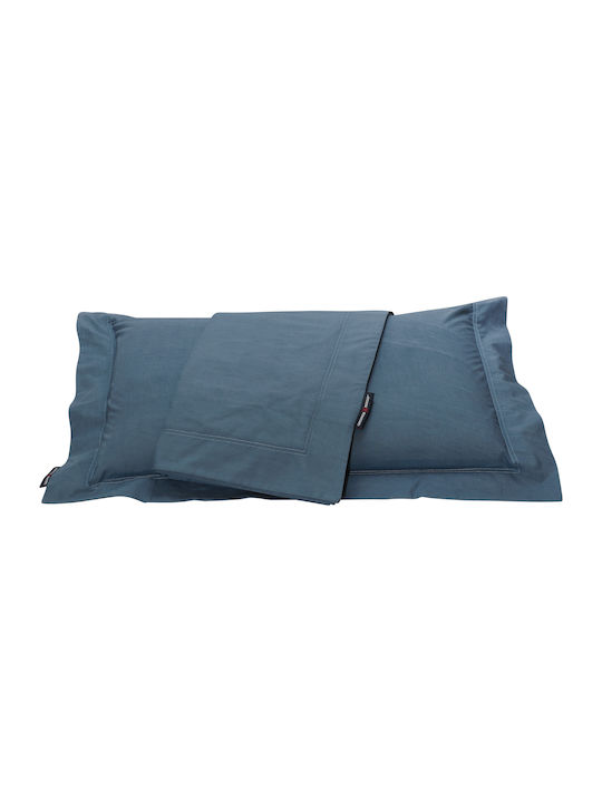 Greenwich Polo Club Sheet for Single Bed 160x200cm. 2206 Light Blue