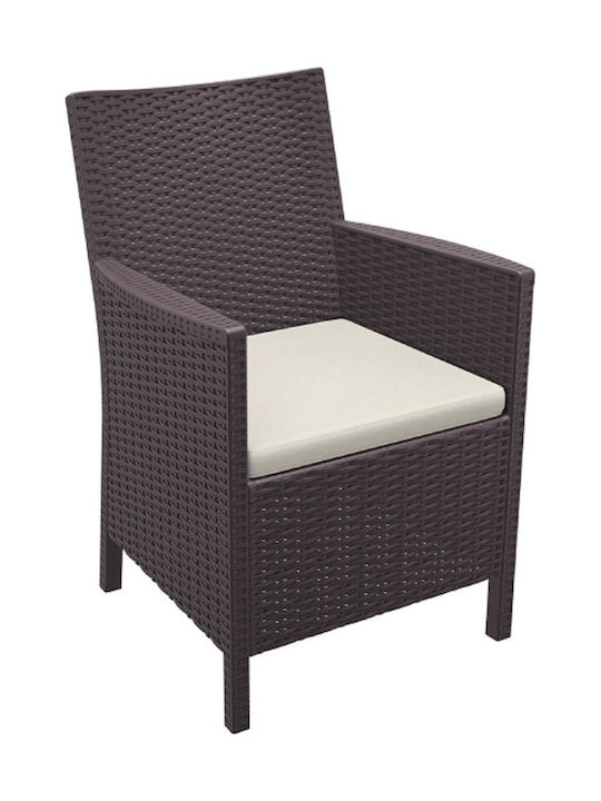 Siesta Exclusive Gartenstuhlkissen California Ecru 50x47cm