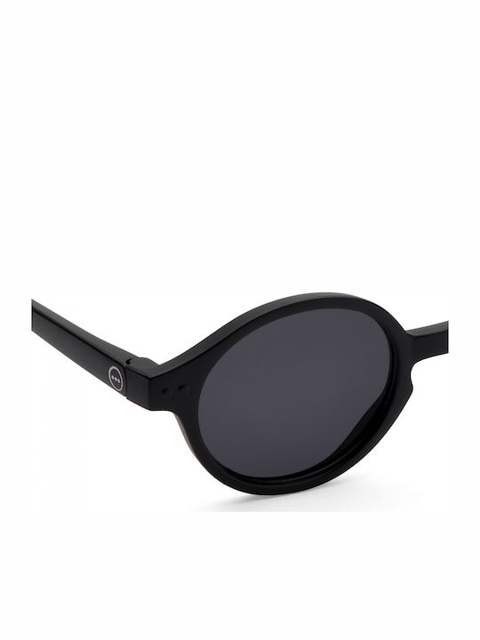 Izipizi Unbreakable Round Kids Sunglasses with Polarized Lens Black for 3-5 Years