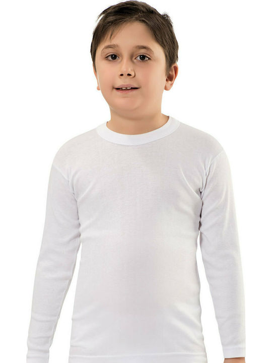 Namaldi Kinder Unterhemd Langärmelig Weiß 1Stück