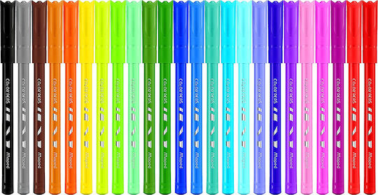 Maped Color'Peps Ocean Pulse Washable Drawing Markers 2mm Thin Set 24pcs