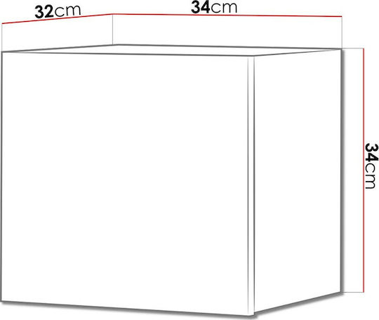Calabrini Mini Τοίχου Μπεζ 34x32x34cm