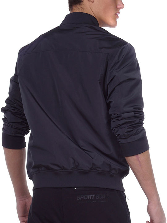 Body Action Herren Jacke Bomber Winddicht Schwarz