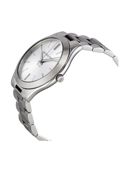 Michael Kors Runway Women's Watch with Silver Metal Bracelet