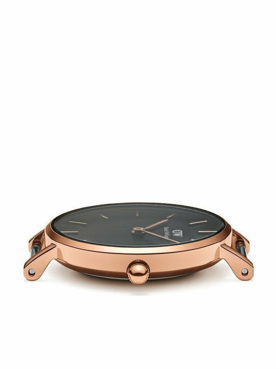 Daniel Wellington Classic Petite Women's Watch with Pink Gold Metal Bracelet