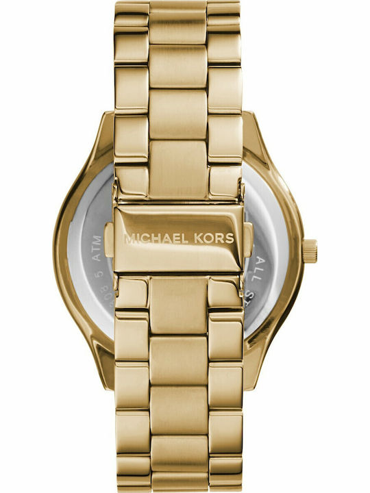 Michael Kors Runway Women's Watch with Gold Metal Bracelet