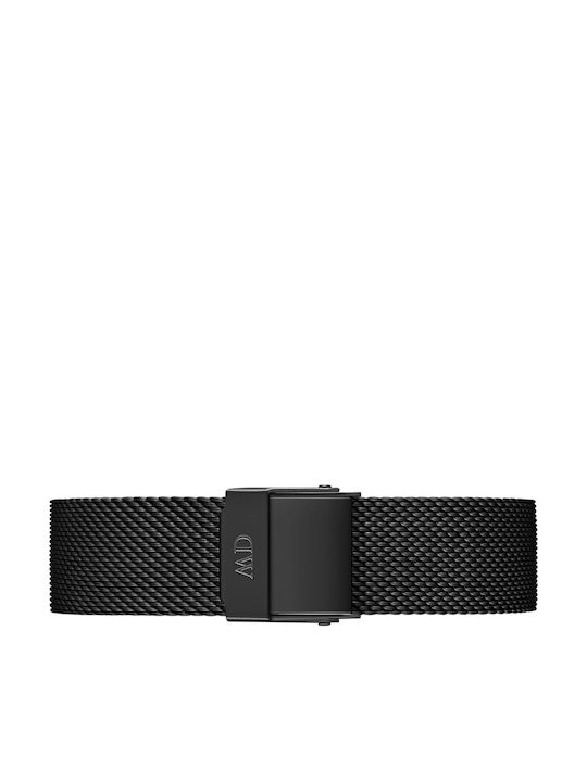 Daniel Wellington Petite Ashfield Γυναικείο Ρολόι 32mm Μπαταρίας με Μαύρο Μεταλλικό Μπρασελέ