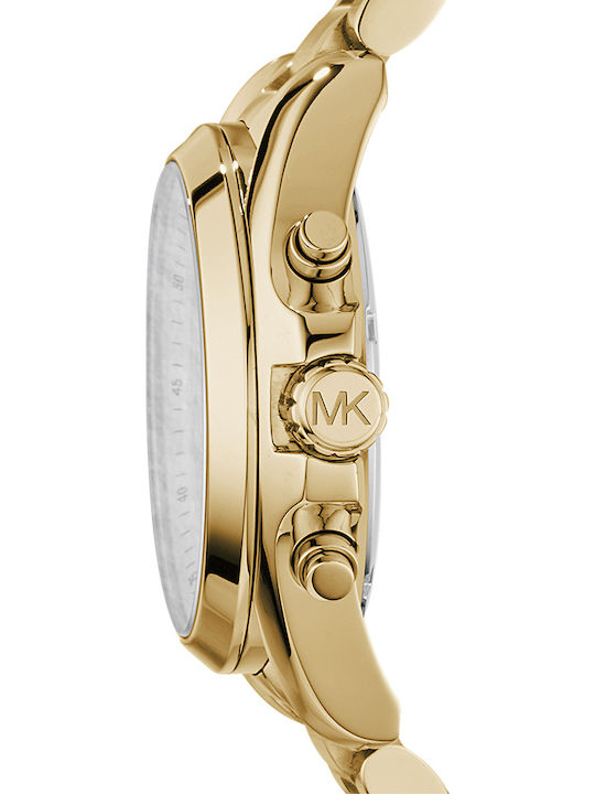 Michael Kors Bradshaw Women's Watch Chronograph with Gold Metal Bracelet