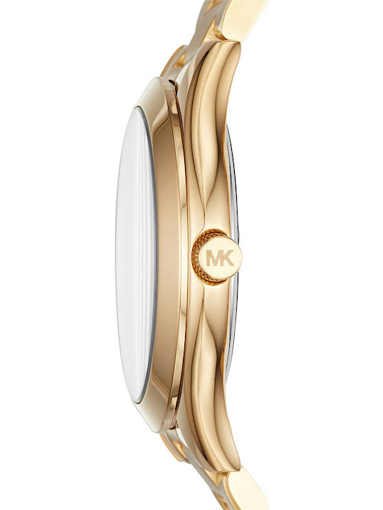 Michael Kors Runway Women's Watch with Gold Metal Bracelet