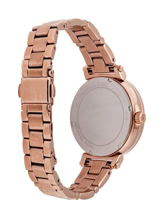 Michael Kors Sofie Γυναικείο Ρολόι 36mm Μπαταρίας με Ροζ Χρυσό Μεταλλικό Μπρασελέ