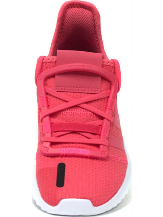 U Path Run C Kids Sports Shoes Running with Laces Real Pink / Cloud White