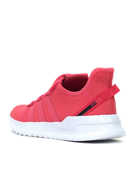 U Path Run C Kids Sports Shoes Running with Laces Real Pink / Cloud White