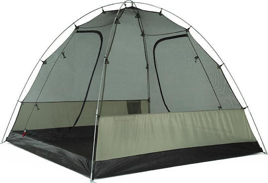 OZtrail Tasman 4V Plus Dome Camping Tent Tunnel Blue With Double Cloth 3 Seasons For 4 People 450x220x180cm