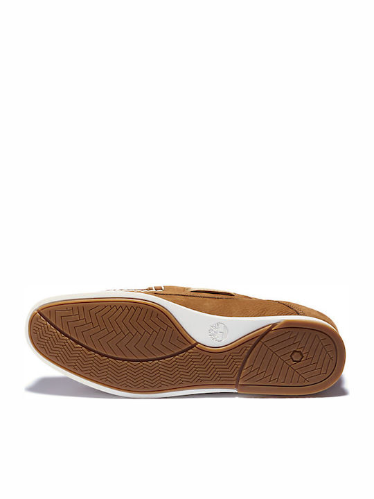 Atlantis Break Suede Ανδρικά Boat Shoes σε Καφέ Χρώμα