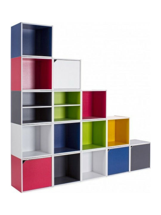 Ράφι Τοίχου Color Cube Μπλε 35x29.2x35εκ.