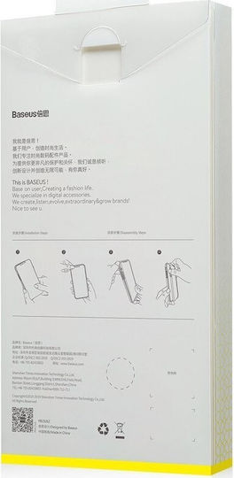Baseus Transparent Key Back Cover Σιλικόνης με Λουράκι Διάφανο (iPhone 11 Pro)