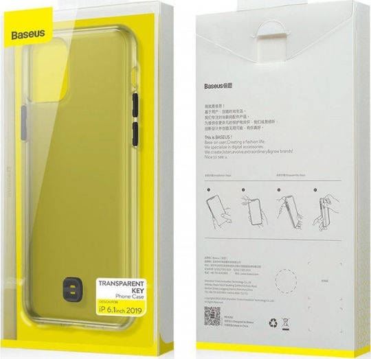 Baseus Transparent Key Back Cover Σιλικόνης με Λουράκι Διάφανο (iPhone 11)