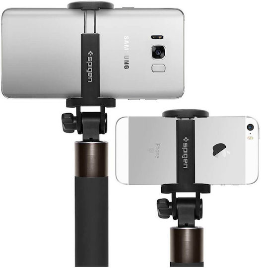 Spigen S530W Selfie-Stick mit Bluetooth Schwarzes