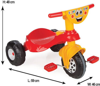 Pilsan Smart Kids Tricycle for 3+ Years Red