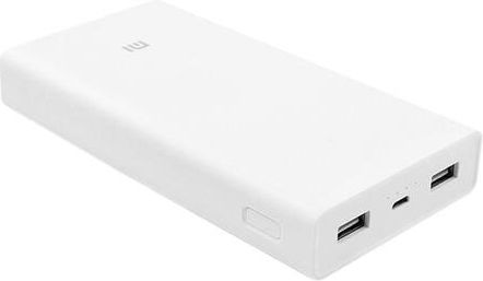 Xiaomi Mi Power Bank 2C 20000mAh с 2 USB-A порта Бързо зареждане 3.0 Бял