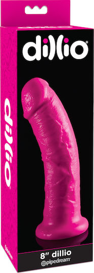 Dillio Glass Dildo Fuchsia 20cm