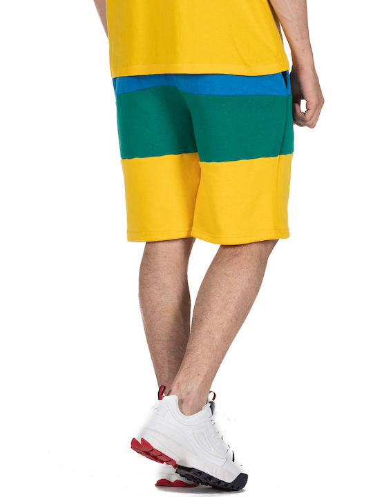 Fila Men's Sports Striped Shorts Multicolour