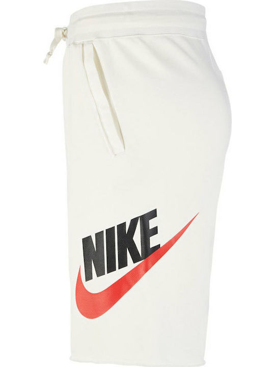 Alumni Fleece Sweat Men's Athletic Shorts White