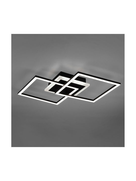 Trio Lighting Venida Deckenleuchte 57.5cm Schwarz mit Integrierter LED