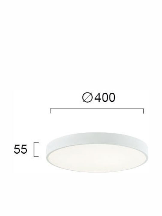 Viokef Madison Rund Draußen LED Panel 30W mit Warmes Weiß Licht 3000K