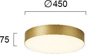 Viokef Bruce Rund Draußen LED Panel 40W mit Warmes Weiß Licht 3000K