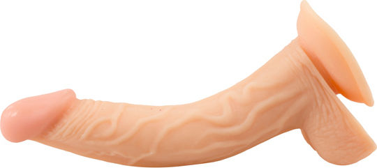 You2Toys Curved Passion Realistisches Dildo mit Hoden und Saugnapf Fleisch 13cm