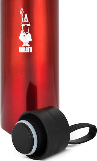 Bialetti Thermal Bottle Μπουκάλι Θερμός Ανοξείδωτο BPA Free 750ml Κόκκινο με Καπάκι-Θηλιά (Loop)