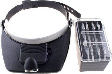 MG81001A Vergrößerungsgläser für die Arbeit mit klaren Linsen und LED-Licht 1Stück
