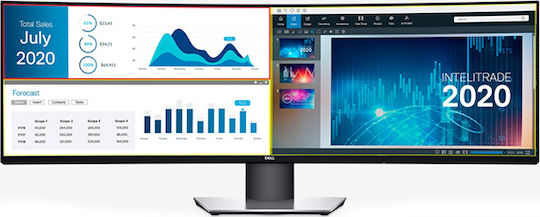 Dell UltraSharp U4919DW Ultrawide IPS Curved Monitor 49" 5120x1440 με Χρόνο Απόκρισης 8ms GTG