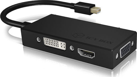 Icy Box IB-AC1032 Μετατροπέας mini DisplayPort male σε HDMI / VGA / DVI-D female
