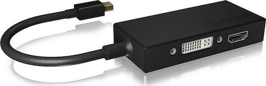 Icy Box IB-AC1032 Μετατροπέας mini DisplayPort male σε HDMI / VGA / DVI-D female